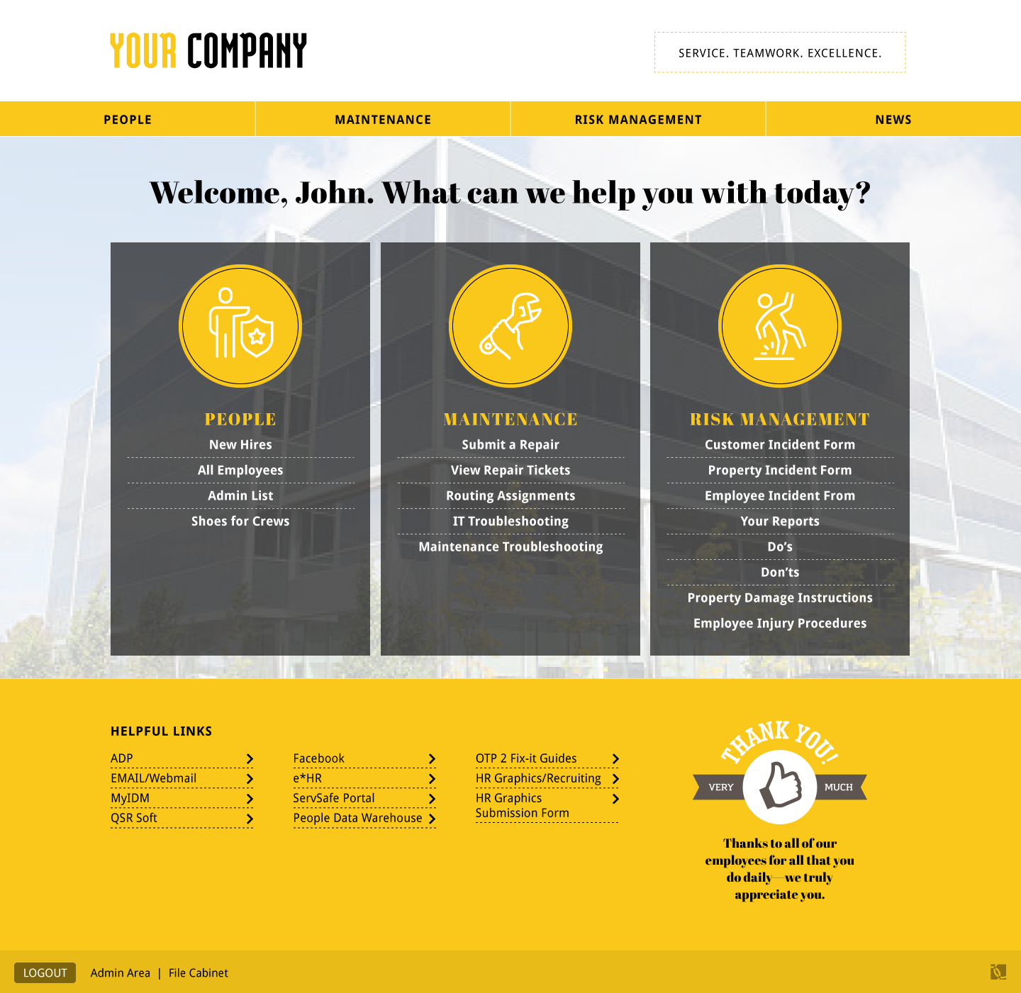Your Company Here example